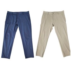 Rhone Commuter Pants 2 Pairs Navy And Tan Size 38
